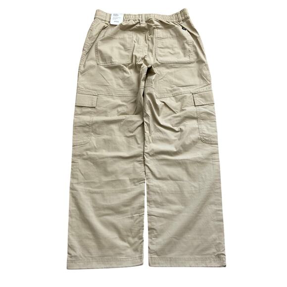 Prana Palisades Ripstop Utility Pant Women 12 Sandstone 33" Relaxed Straight Leg - Picture 6 of 13